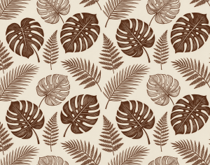 ModernAnimal And Plant Pattern Wallpaper