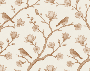 ModernAnimal And Plant Pattern Wallpaper