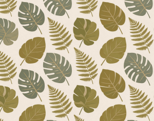 ModernAnimal And Plant Pattern Wallpaper