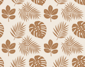 ModernAnimal And Plant Pattern Wallpaper