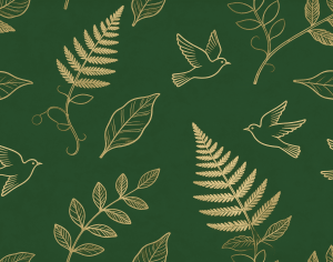 ModernAnimal And Plant Pattern Wallpaper
