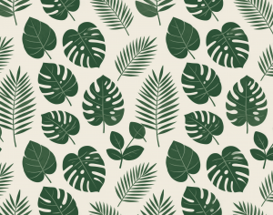 ModernAnimal And Plant Pattern Wallpaper