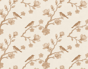 ModernAnimal And Plant Pattern Wallpaper