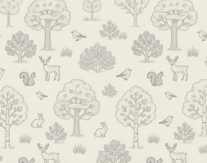 ModernAnimal And Plant Pattern Wallpaper