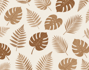 ModernAnimal And Plant Pattern Wallpaper