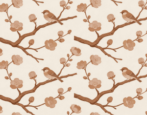 ModernAnimal And Plant Pattern Wallpaper