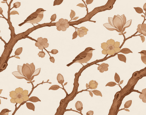 ModernAnimal And Plant Pattern Wallpaper
