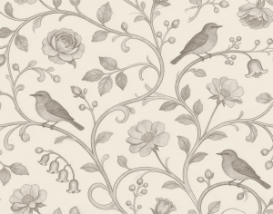 ModernAnimal And Plant Pattern Wallpaper