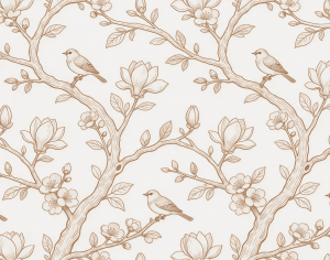 ModernAnimal And Plant Pattern Wallpaper