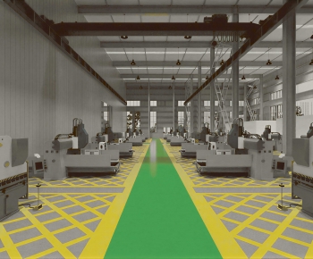 Modern Factory Floor/warehouse-ID:746922022