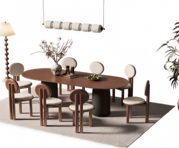 Wabi-sabi Style Dining Table And Chairs-ID:614137893