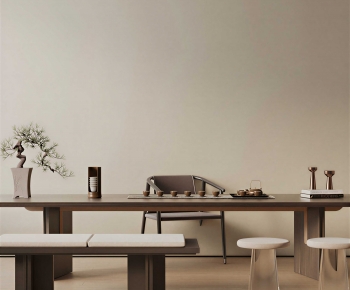 New Chinese Style Tea Tables And Chairs-ID:120579964