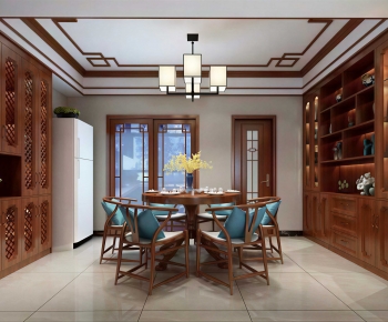 New Chinese Style Dining Room-ID:102860952