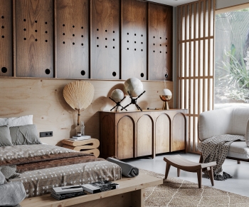 Wabi-sabi Style Bedroom-ID:783082017