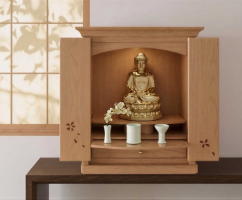 Japanese Style Buddhist Niche-ID:341959009
