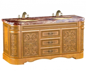 European Style Bathroom Cabinet-ID:103058845