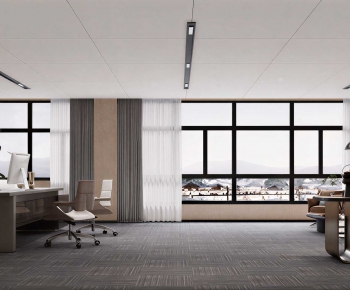 New Chinese Style Manager's Office-ID:204742911