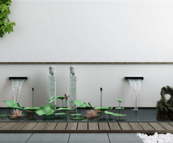 New Chinese Style Rockery Waterscape-ID:247894058