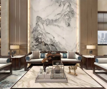 New Chinese Style Sofa Combination-ID:972685105