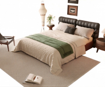 Modern Double Bed-ID:239501956