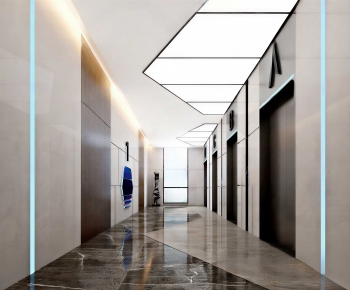 Modern Office Elevator Hall-ID:822752003