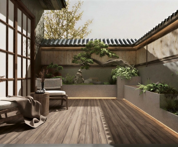 New Chinese Style Courtyard/landscape-ID:350264076
