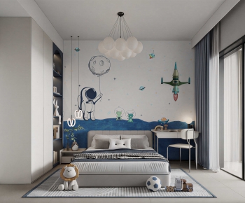 Modern Boy's Room And Son's Room-ID:869302997