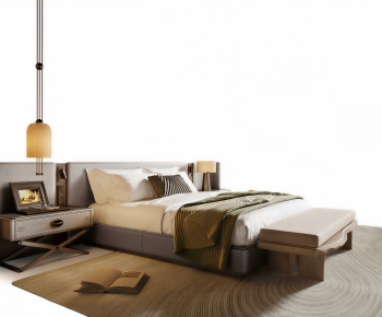Modern Double Bed-ID:102410354