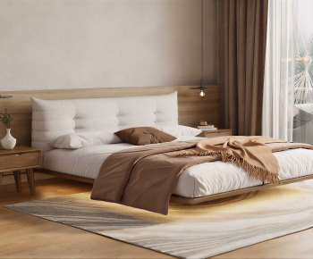 Modern Double Bed-ID:250683079