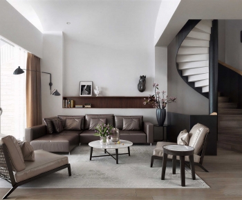 Modern A Living Room-ID:855449912