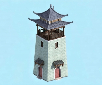 Chinese Style Ancient Architectural Buildings-ID:606985097