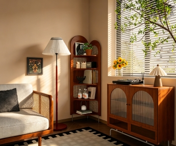 Wabi-sabi Style Side Cabinet-ID:365967049