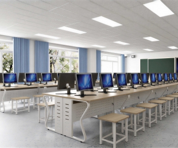 Modern School Classrooms-ID:919056896
