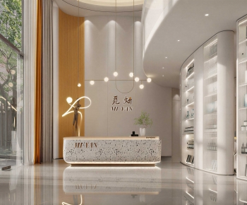 Modern Office Reception Desk-ID:599731928