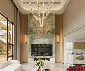 Modern A Living Room-ID:442380911