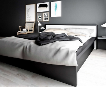 Modern Double Bed-ID:986319079