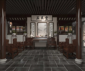 Chinese Style A Living Room-ID:935518984