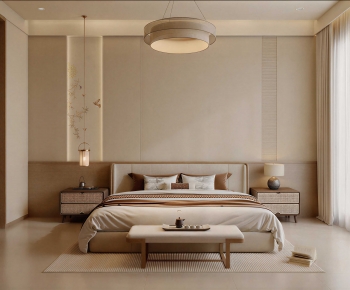 New Chinese Style Bedroom-ID:403434993