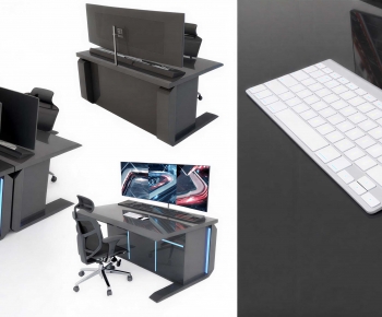 Modern Office Desk And Chair-ID:871747973