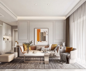 Modern A Living Room-ID:626523976