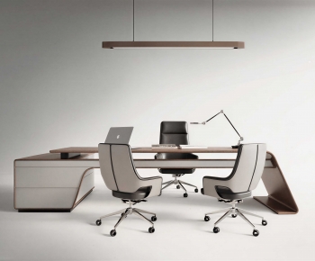 Modern Office Desk And Chair-ID:950207954