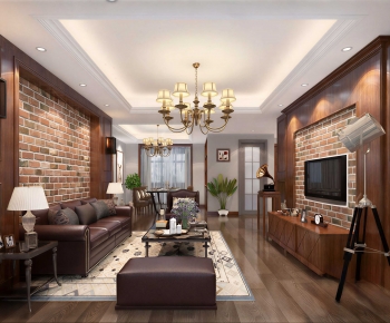 American Style A Living Room-ID:643868921