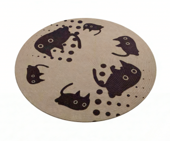 Modern Circular Carpet-ID:821733004
