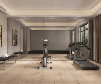 Modern Home Fitness Room-ID:975770004