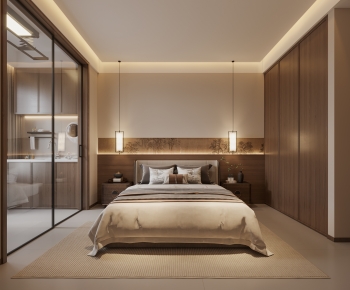 New Chinese Style Bedroom-ID:756799943