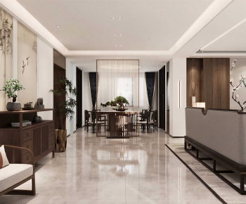 New Chinese Style Dining Room-ID:930685043