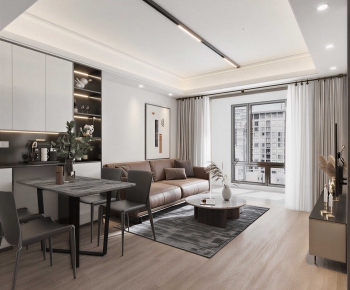 Modern A Living Room-ID:385070095