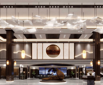New Chinese Style Lobby Hall-ID:608724123