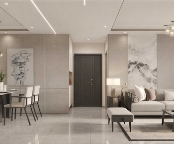 New Chinese Style A Living Room-ID:223720071