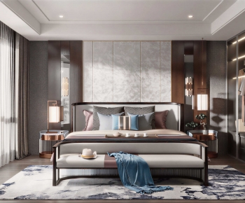 New Chinese Style Bedroom-ID:710174083